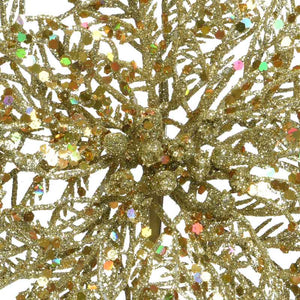 Everlands Gold Glitter Poinsettia Clip image 2