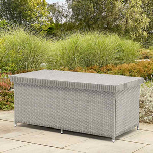 Bramblecrest Wentworth Cushion Storage Box with Liner in Pewter Rattan - Large image 1