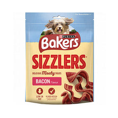 Bakers Sizzlers Bacon Dog Treats 90g image 0