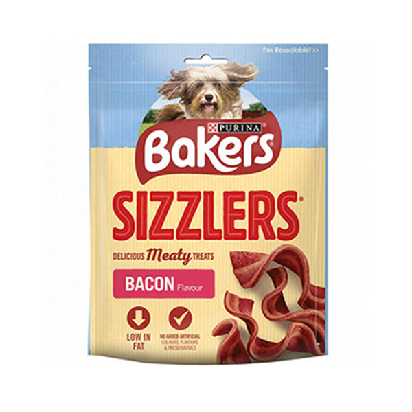 Bakers Sizzlers Bacon Dog Treats 90g image 0