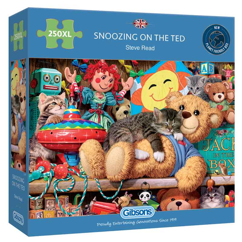 Gibsons Snoozing on the Ted 250 XL Piece Jigsaw Puzzle image 0