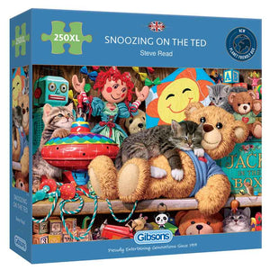 Gibsons Snoozing on the Ted 250 XL Piece Jigsaw Puzzle image 1