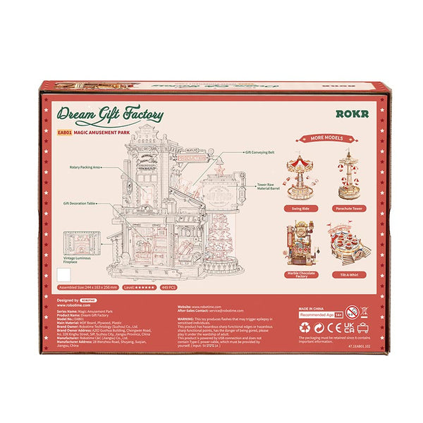ROKR Dream Gift Factory 3D Puzzle Music Box image 2