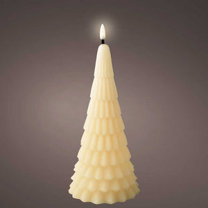 Lumineo Cream Wax LED Tree Candle image 1