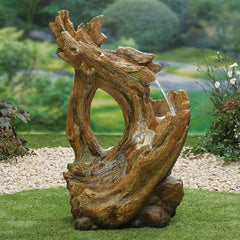 Easy Fountain Knotted Willow Falls Water Feature with LED Lights image 0