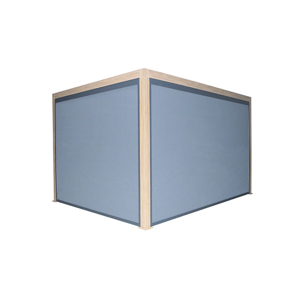Supremo Belfort Wood Effect Rectangular Pergola with Curtains & LEDs (4m x 3m) image 9