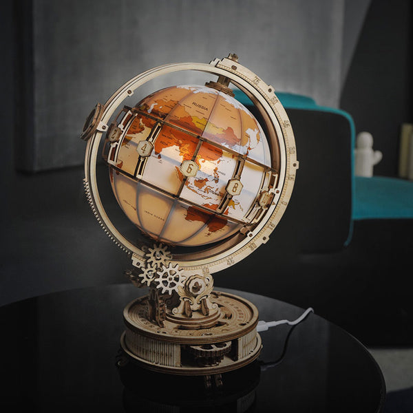 Robotime Luminous Globe 3D Wooden Puzzle image 2