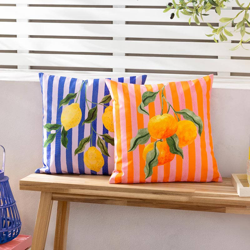 Furn Lemons Outdoor Square Cushion, 43 x 43cm image 0