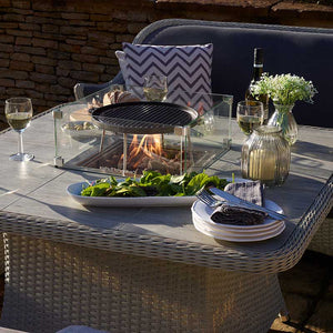 Bramblecrest Reversible Griddle &amp; Bracket for Square Firepit Table image 3