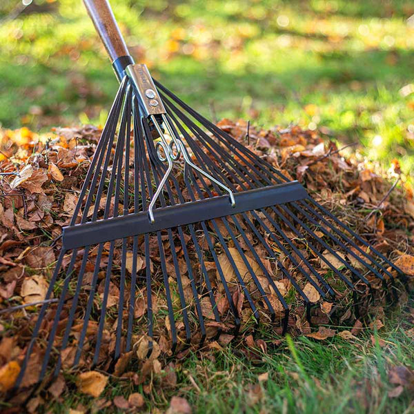 AMES Flat Tine Leaf Rake Carbon Steel image 1