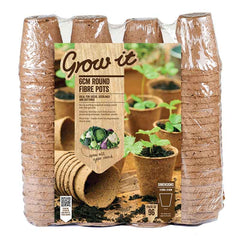 6cm Round Fibre Pots (96 Pack) image 0