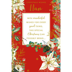 Nigel Quiney Christmas Floral Nan Christmas Card image 0