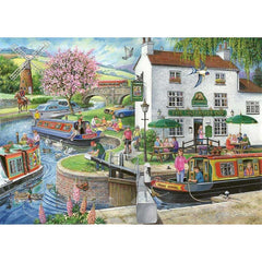 House of Puzzles No.6 By The Canal 1000 Piece Jigsaw Puzzle - Find The Differences image 0