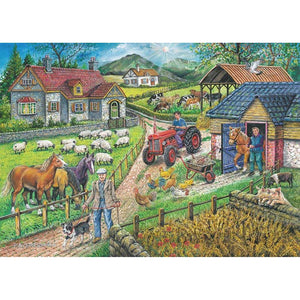 House of Puzzles Barley Mow Farm Big 250 Piece Jigsaw Puzzle image 0