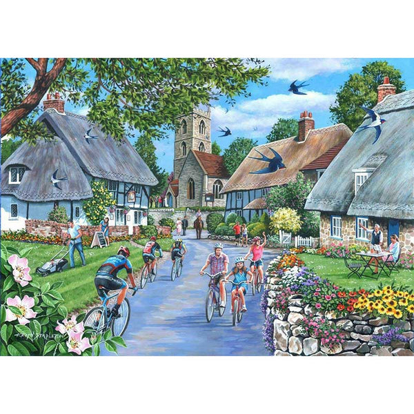 House of Puzzles Sunday Morning Big 500 Piece Jigsaw Puzzle image 0