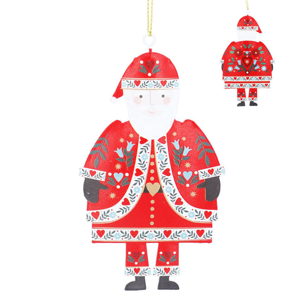 Gisela Graham Alpine Tin Santa image 0