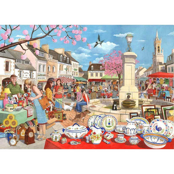 House of Puzzles French Market 1000 Piece Jigsaw Puzzle image 0