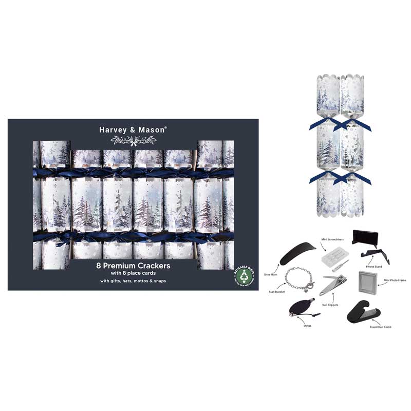 Harvey &amp; Mason 8 Premium Tree Scene Crackers image 0