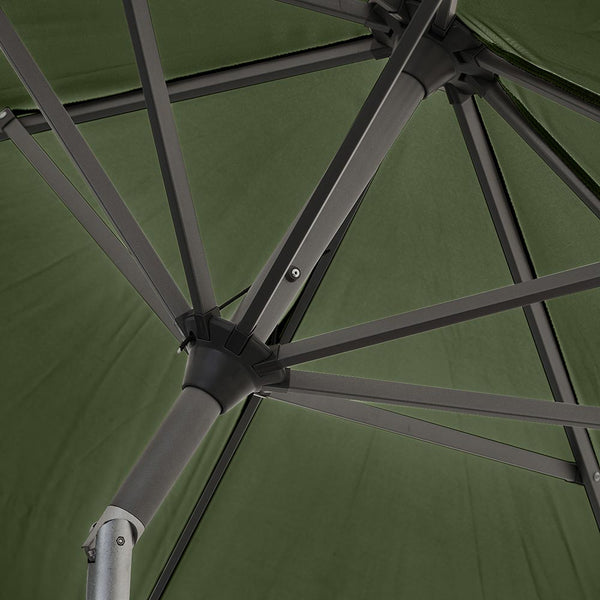 Platinum Riva 3m Round Crank & Tilt Parasol – Olive image 5