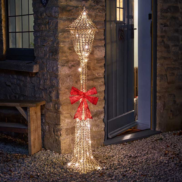 Three Kings GlitterTwist Gold Lamp Post image 0