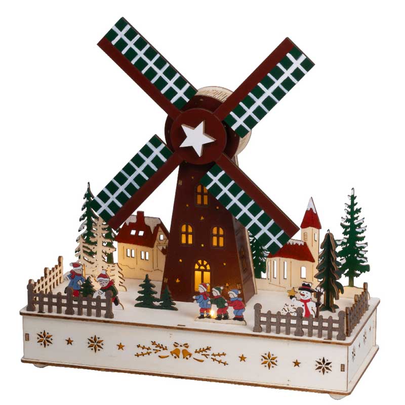 Lumineo LED Plywood Windmill image 0