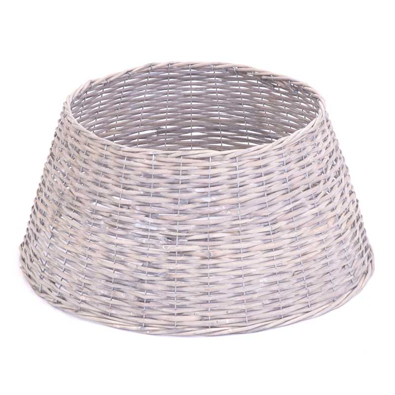Festive White Wash Willow Tree Skirt image 0