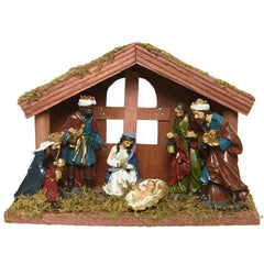 Christmas Nativity Scene with 6 Figures image 0