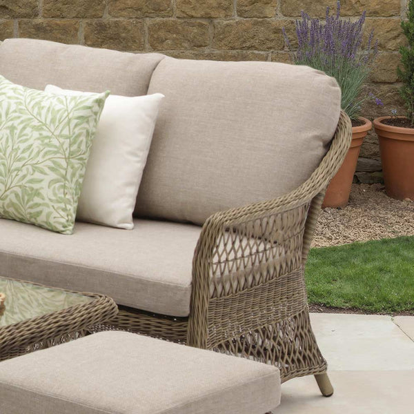 Bramblecrest RHS Rosemoor 6-Seater Mini Corner Sofa Set with Dual-Height Table image 3
