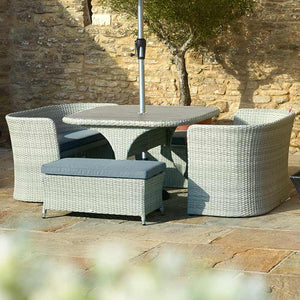 Bramblecrest Tetbury Cloud Tree-Free Balcony Set with 2.5m Parasol & 15kg Base image 1