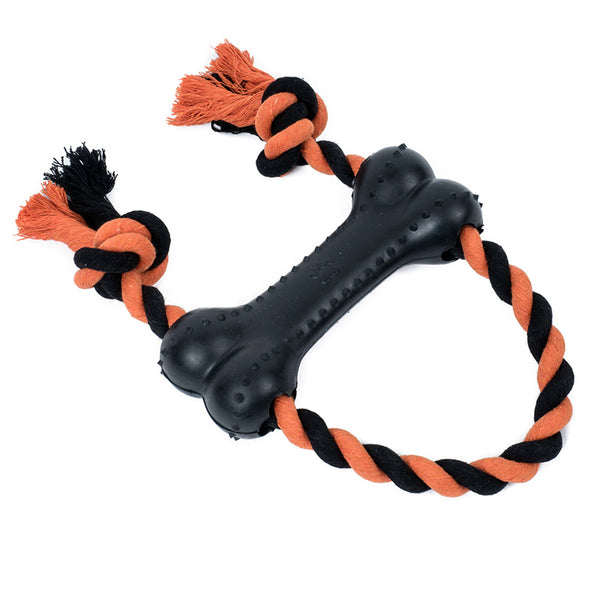 Petface Seriously Strong Rubber Bone Tugger Dog Toy image 3