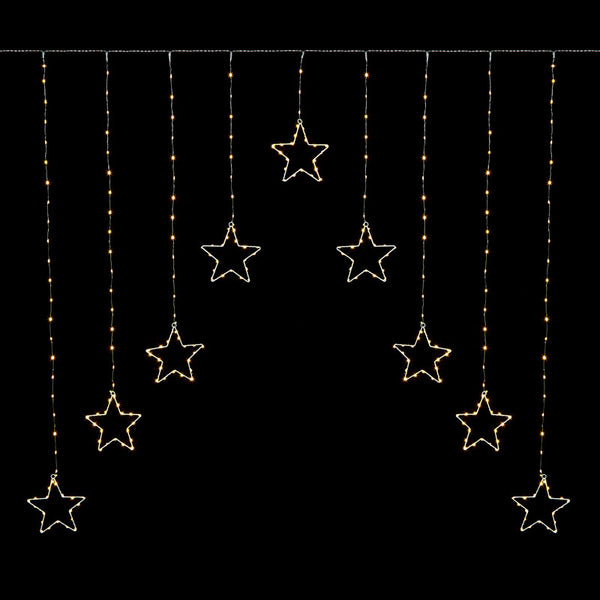 Premier LED Star Curtain Lights - Warm White image 2