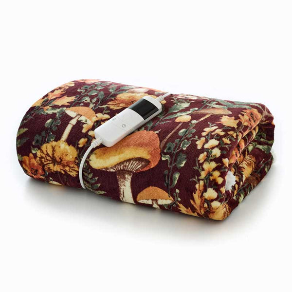 Deyongs Heated Sherpa Throw - Mushroom image 2