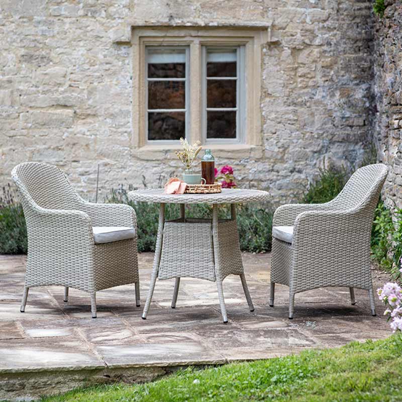 Bramblecrest Tetbury Bistro Set in Nutmeg Weave image 0