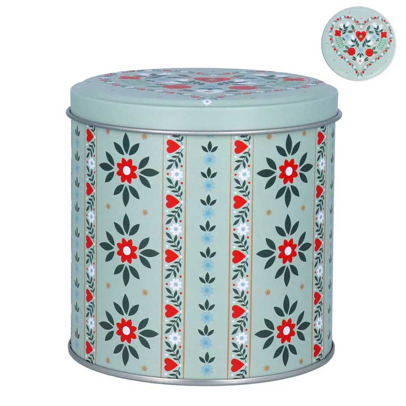 Gisela Graham Alpine Green Choc Tin image 0