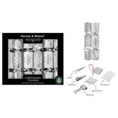 Harvey &amp; Mason 6 Mini Silver Crackers image 0