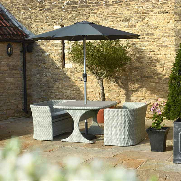 Bramblecrest Tetbury Cloud Tree-Free Balcony Set with 2.5m Parasol & 15kg Base image 4