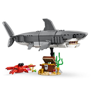 Lego® Creator 3 In 1 Fierce Shark With A Treasure Chest 31381 Product on Stand
