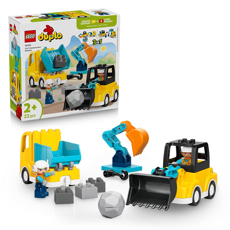 LEGO® DUPLO® 3 in 1 Construction Vehicles (10475)