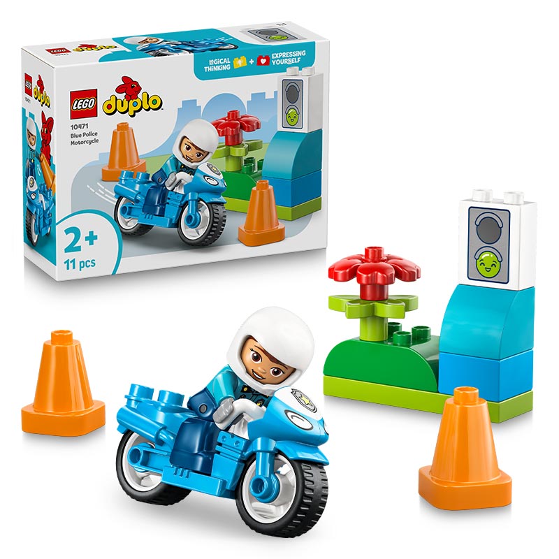 LEGO® DUPLO® Blue Police Motorcycle (10471)