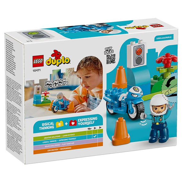 LEGO® DUPLO® Blue Police Motorcycle (10471)