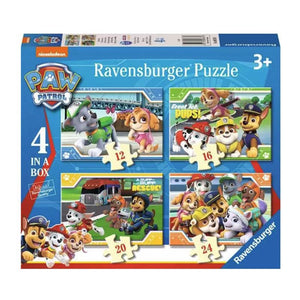 Ravensburger Paw Patrol 4 In A Box Jigsaw Puzzle Box
