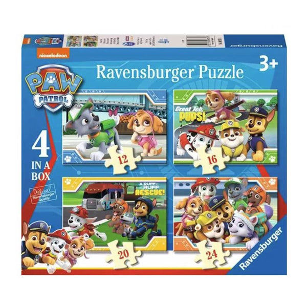 Ravensburger Paw Patrol 4 In A Box Jigsaw Puzzle Box