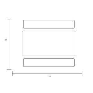 Footprint for Hartman Toca Bar Football Set