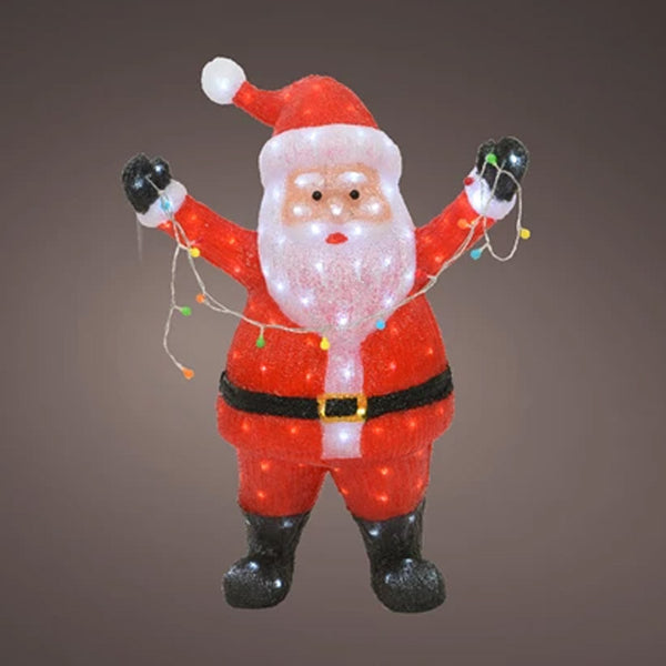 Lumineo LED Flashing Colourful Acrylic Santa image 2