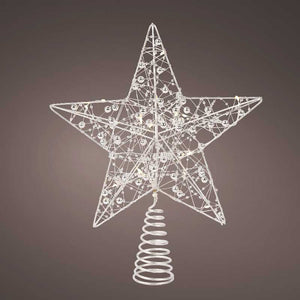 Lumineo LED Silver Star Tree Topper image 1