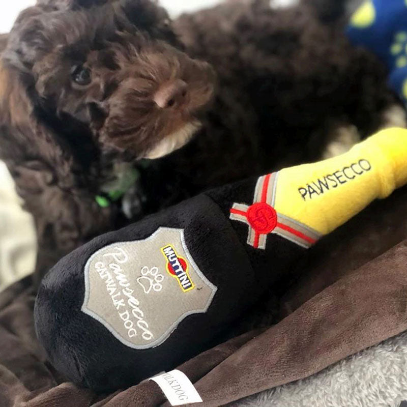 CatwalkDog Pawsecco Bottle Plush Dog Toy image 0