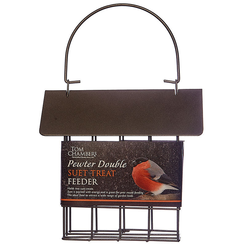Tom Chambers Pewter Double Suet Treat Feeder image 0