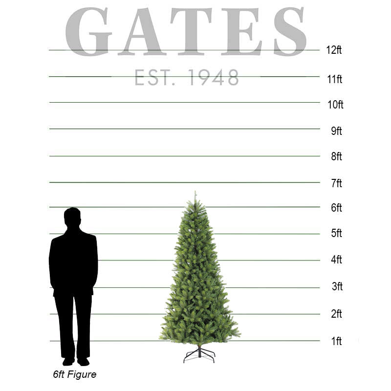 Puleo Kensington Fir Slim Artificial Christmas Tree - 6.5ft image 0