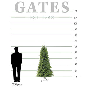Puleo Kensington Fir Slim Artificial Christmas Tree - 6.5ft image 1