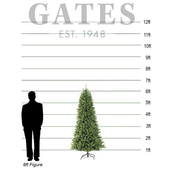 Puleo Kensington Fir Slim Artificial Christmas Tree - 6.5ft image 1